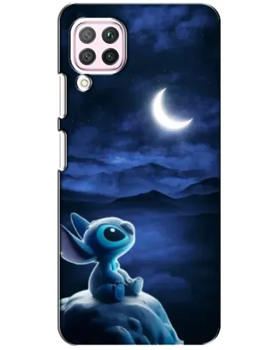 Чехол для Huawei P40 Lite с картинкой «Лунная ночь Стича»