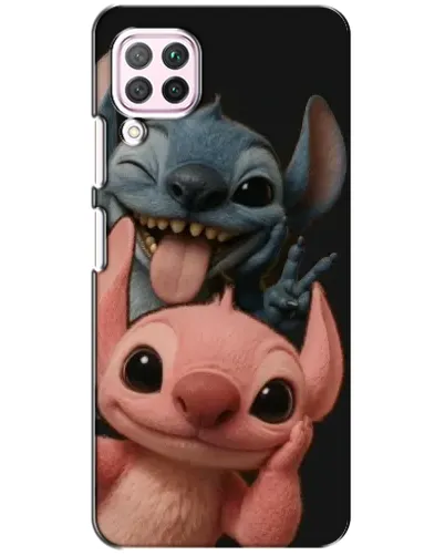 Чехол для Huawei P40 Lite с картинкой «Стич и Ангел»