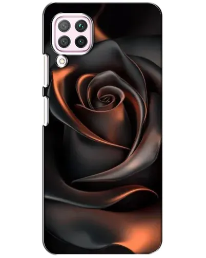 Чохол для Huawei P40 Lite з картинкою «Шовкова чорна троянда»