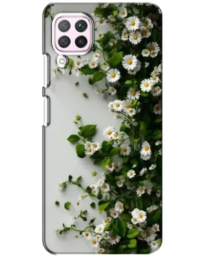 Чохол для Huawei P40 Lite з картинкою «Гілка дрібних білих квітів»