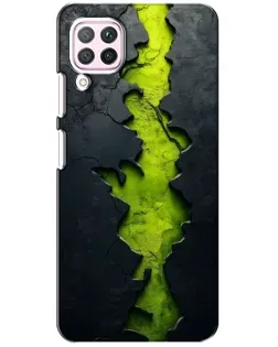 Чохол для Huawei P40 Lite з картинкою «Салатовий розлом скелі»