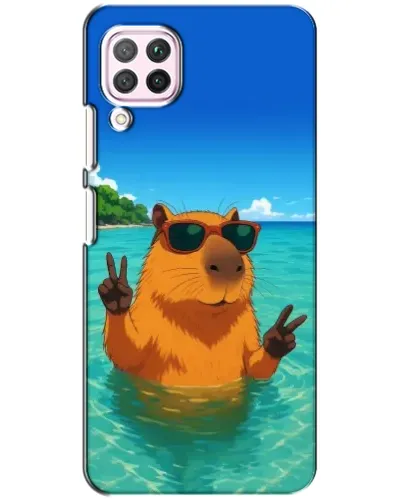 Чехол для Huawei P40 Lite с картинкой «Морская капибара» Чехол для Huawei P40 Lite с картинкой «Морская капибара»