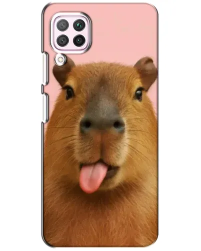 Чехол для Huawei P40 Lite с картинкой «Капибара с языком» Чехол для Huawei P40 Lite с картинкой «Капибара с языком»