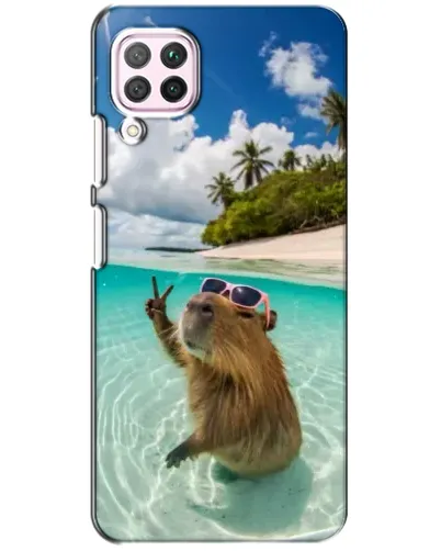 Чехол для Huawei P40 Lite с картинкой «Капибара на море» Чехол для Huawei P40 Lite с картинкой «Капибара на море»