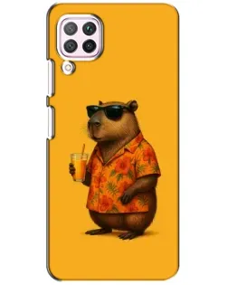 Чехол для Huawei P40 Lite с картинкой «Капибара на отдыхе»