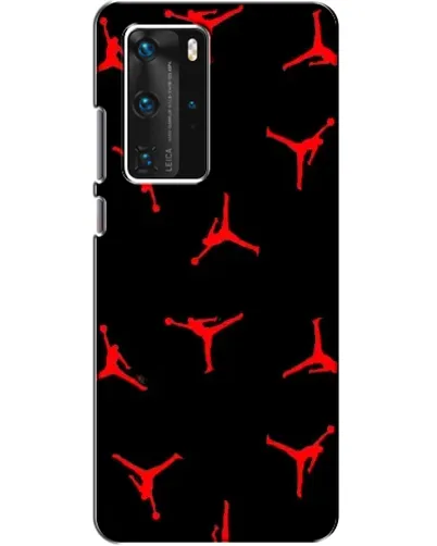Чехол для Huawei P40 Pro с картинкой «Jordan Red Pattern» Чехол для Huawei P40 Pro с картинкой «Jordan Red Pattern»