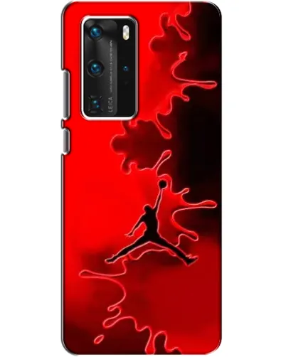 Чехол для Huawei P40 Pro с картинкой «Jordan Red Smoke» Чехол для Huawei P40 Pro с картинкой «Jordan Red Smoke»