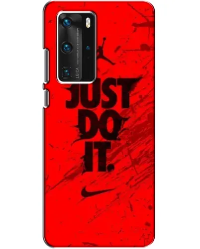 Чехол для Huawei P40 Pro с картинкой «Nike Just Do It» Чехол для Huawei P40 Pro с картинкой «Nike Just Do It»