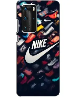 Чехол для Huawei P40 Pro с картинкой «Коллекция кроссовок Nike»