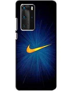 Чехол для Huawei P40 Pro с картинкой «Синий пульс Nike» Чехол для Huawei P40 Pro с картинкой «Синий пульс Nike»