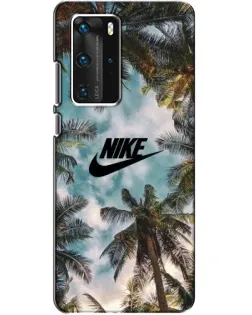 Чехол для Huawei P40 Pro с картинкой «Тропический принт Nike» Чехол для Huawei P40 Pro с картинкой «Тропический принт Nike»