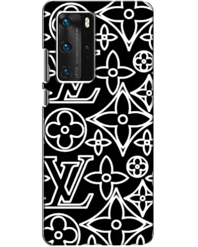 Чехол для Huawei P40 Pro с картинкой «Черно-белый узор LV» Чехол для Huawei P40 Pro с картинкой «Черно-белый узор LV»