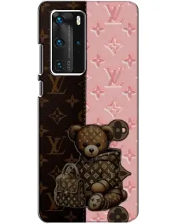Чехол для Huawei P40 Pro с картинкой «Мишка в стиле LV»