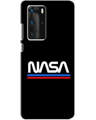 Чехол для Huawei P40 Pro с картинкой «NASA — классика Red Blue» Чехол для Huawei P40 Pro с картинкой «NASA — классика Red Blue»