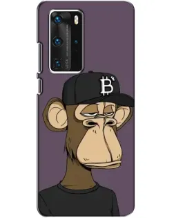 Чехол для Huawei P40 Pro с картинкой «Bored Ape в кепке»