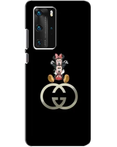 Чехол для Huawei P40 Pro с картинкой «Минни Маус на лого» Чехол для Huawei P40 Pro с картинкой «Минни Маус на лого»