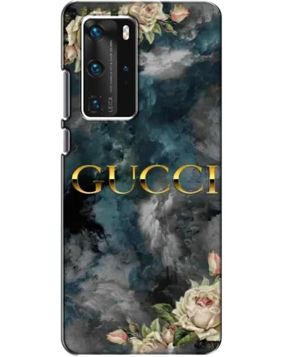 Чехол для Huawei P40 Pro с картинкой «Абстрактные цветы Gucci» Чехол для Huawei P40 Pro с картинкой «Абстрактные цветы Gucci»