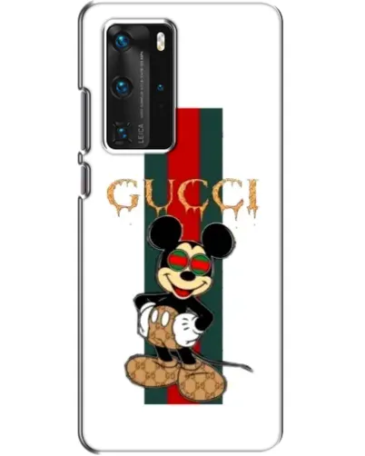 Чехол для Huawei P40 Pro с картинкой «Микки Маус Gucci — полосы» Чехол для Huawei P40 Pro с картинкой «Микки Маус Gucci — полосы»