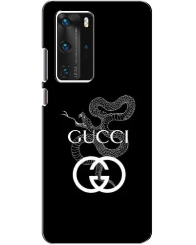 Чехол для Huawei P40 Pro с картинкой «Gucci — серебряная змея» Чехол для Huawei P40 Pro с картинкой «Gucci — серебряная змея»