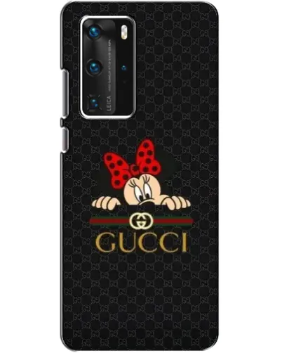 Чехол для Huawei P40 Pro с картинкой «Минни Маус Gucci — черный» Чехол для Huawei P40 Pro с картинкой «Минни Маус Gucci — черный»