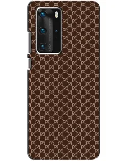 Чехол для Huawei P40 Pro с картинкой «Gucci — шоколадная сетка»