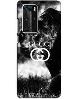Чехол для Huawei P40 Pro с картинкой «Gucci — дикая природа»
