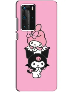 Чехол для Huawei P40 Pro с картинкой «My Melody и Kuromi»
