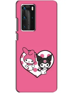 Чехол для Huawei P40 Pro с картинкой «Kuromi и My Melody»