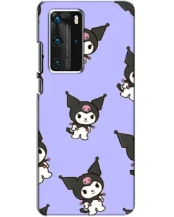 Чехол для Huawei P40 Pro с картинкой «Паттерн с Kuromi»
