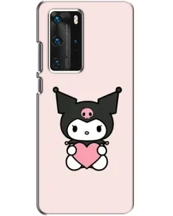 Чехол для Huawei P40 Pro с картинкой «Kuromi и сердце»