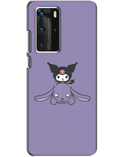 Чехол для Huawei P40 Pro с картинкой «Kuromi на лиловом фоне» Чехол для Huawei P40 Pro с картинкой «Kuromi на лиловом фоне»