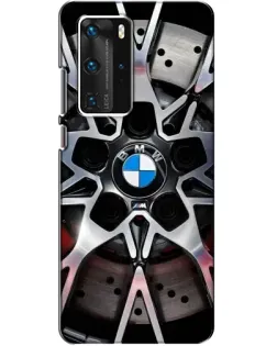Чехол для Huawei P40 Pro с картинкой «BMW — деталь диска»