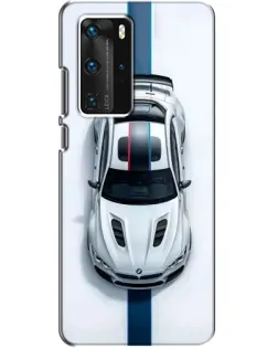 Чехол для Huawei P40 Pro с картинкой «Вид сверху — BMW M»