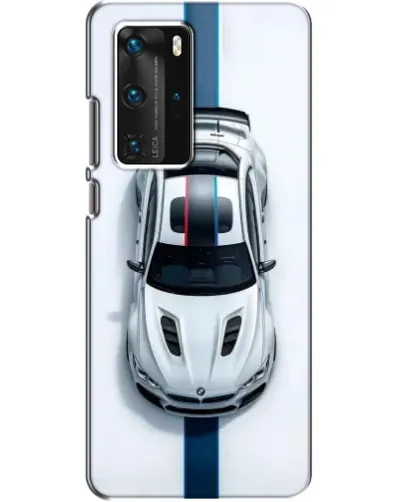 Чехол для Huawei P40 Pro с картинкой «Вид сверху — BMW M»