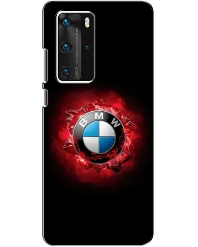 Чехол для Huawei P40 Pro с картинкой «Логотип BMW — вспышка»