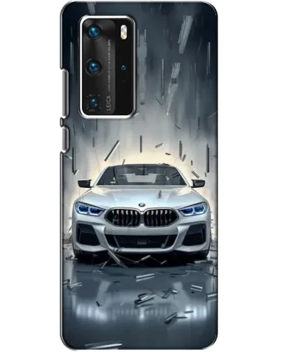 Чехол для Huawei P40 Pro с картинкой «BMW в свете фар»