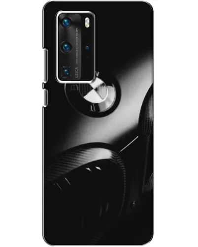 Чехол для Huawei P40 Pro с картинкой «Эмблема BMW — макро»
