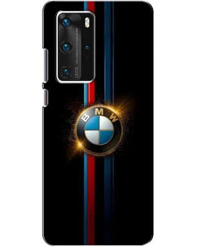 Чехол для Huawei P40 Pro с картинкой «BMW M-Power неон»