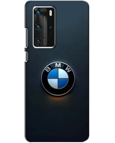 Чехол для Huawei P40 Pro с картинкой «Логотип BMW — минимализм»
