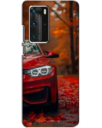 Чехол для Huawei P40 Pro с картинкой «Осенняя BMW M4»