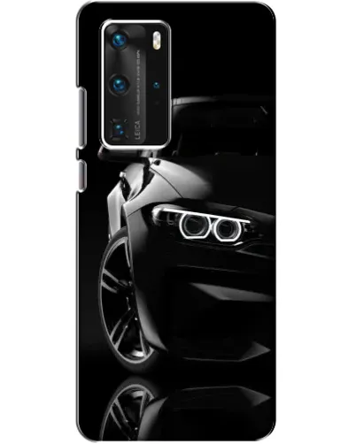 Чехол для Huawei P40 Pro с картинкой «Черная BMW — профиль» Чехол для Huawei P40 Pro с картинкой «Черная BMW — профиль»