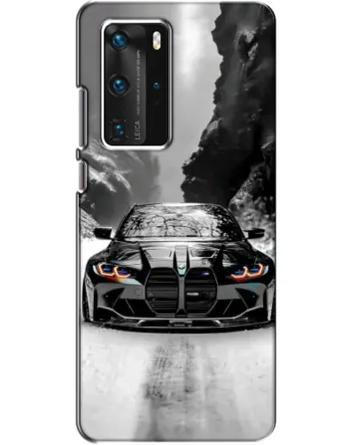 Чехол для Huawei P40 Pro с картинкой «BMW — акварельный дрифт» Чехол для Huawei P40 Pro с картинкой «BMW — акварельный дрифт»