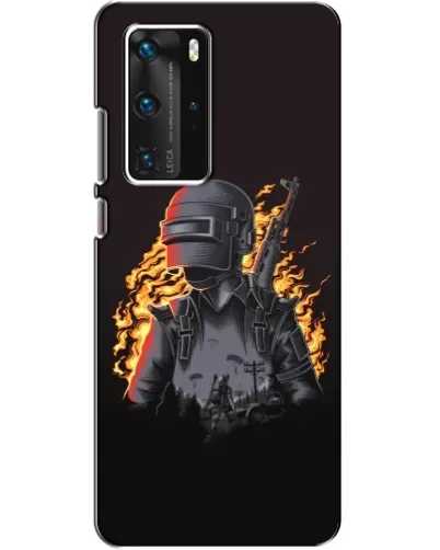 Чехол для Huawei P40 Pro с картинкой «PUBG — огненный силуэт» Чехол для Huawei P40 Pro с картинкой «PUBG — огненный силуэт»