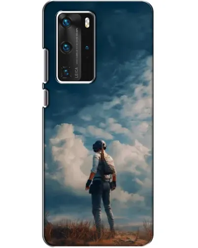 Чехол для Huawei P40 Pro с картинкой «Герой PUBG на скале» Чехол для Huawei P40 Pro с картинкой «Герой PUBG на скале»