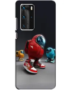 Чехол для Huawei P40 Pro с картинкой «Among Us — 3D стиль»