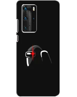 Чехол для Huawei P40 Pro с картинкой «Among Us шлем»