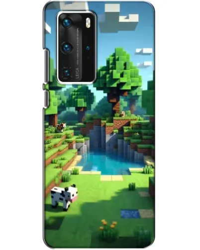 Чехол для Huawei P40 Pro с картинкой «Minecraft летний день»