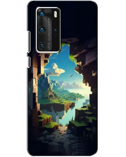 Чехол для Huawei P40 Pro с картинкой «Вид из пещеры»
