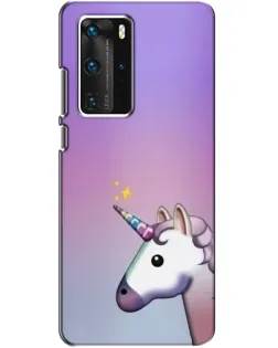 Чехол для Huawei P40 Pro с картинкой «Единорог градиент» Чехол для Huawei P40 Pro с картинкой «Единорог градиент»