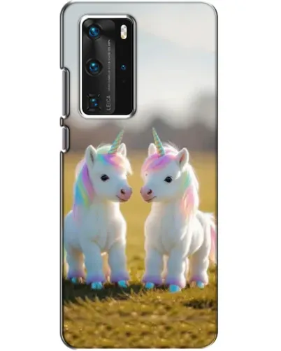 Чехол для Huawei P40 Pro с картинкой «Пара единорогов» Чехол для Huawei P40 Pro с картинкой «Пара единорогов»